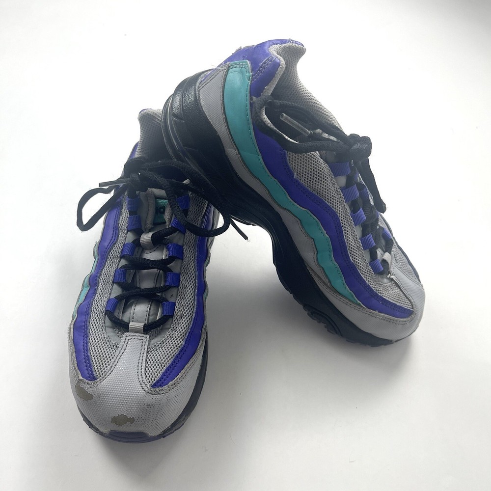 Kids nike air max purple and gray size 2Y