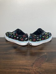 Vans Era Authentic Logo Print Multicolor Black Low Top Athletic Sneakers Youth 5