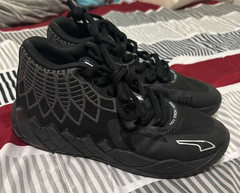 Puma MB.01 LaMelo Ball GS Black Basketball Shoes Youth Size 6.5 Good