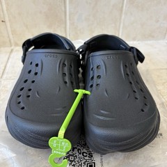 Crocs Echo Clog K Black Lightweight Comfortable Kids J5 (Youth 5) NEW
