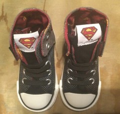 NEW! Converse All Star Boys DC Comic Superman Hi Tops Size 5