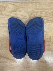 Crocs Superman Blue Red Rubber Clogs Slip On Shoes Little Kids 12-13 #23