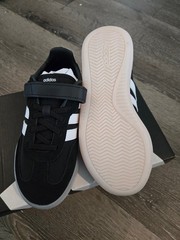Adidas Barreda Decode EL C Core Black White Kids Size 1.5 JR0767 New In Box