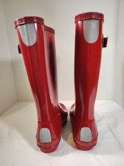 Hunter Original Kids Gloss Rain Boots Size 2B/3G Red Waterproof