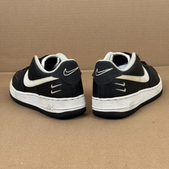 Nike Air Force 1 Low ’07 LV8 Double Swoosh Black White Youth 5.5Y / Women’s 7