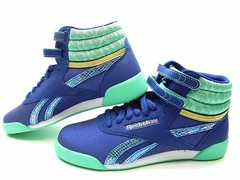 Reebok Junior Classic V72763 BEACON TEAL WHITE GOLD SHOES SIZE 5.5
