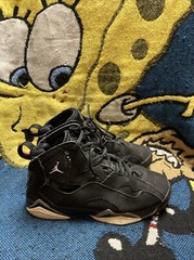 Jordan True Flight Mid Black 343795-010 Youth GS Size 5.5Y