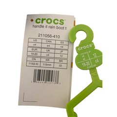 Crocs Handle It Rain Boot Toddler C4 Navy Blue Waterproof Pull On 211056-410 NEW