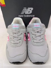 New Balance Kids 515 New B Hook & Loop Sneakers Shoes US 6 Grey
