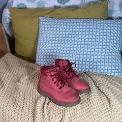 Timberland Red Nubuck Leather 6″ Boots Kids US 10
