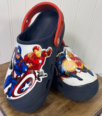 CROCS ~ Kids Classic Crocs / MARVEL AVENGERS / Navy Clog Slip On – SIZE J2