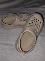 Slip-On Shoes (Generic Crocs) for Kids-Beige Size 30/31
