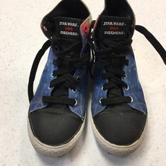 Skechers Star Wars Darth Vader High Top Canvas Sneakers Youth 4 The Dark Side