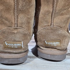 Koolaburra by UGG Victoria Chestnut Suede Faux Fur Boots Kids Size 2 1020172