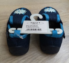 Kids Shoes Unisex Playshoes Sneakers Color; Denim Blue Size; 20-21