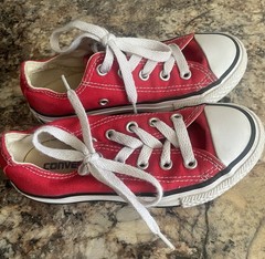 Converse Red Sneakers Size 11 Youth