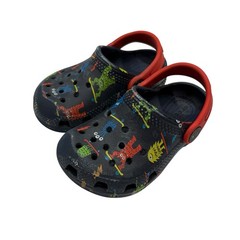 C7 Toddler Kids Size 7 Crocs Clog Summer Water Shoes skateboarding dinosaur