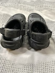 Crocs Unisex Toddler Echo Clog Size C4 Black Play Shoes For Kids Slip On