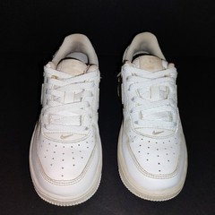 Nike Air Force 1 Low, Kids Shoes Sneakers, White, Size 13 (314193-117)