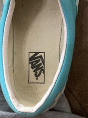Vans Era Scuba Blue Sneakers Checkered Sz 7w/7k 10 1/2” Long Sole EUC