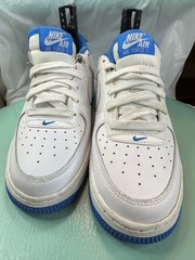 Nike Air Force 1 ’07 ‚White Medium Blue Size 4.5Y Women’s 6 LN bo box 🔥💯🔥
