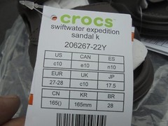 New Crocs Swiftwater Expedition Sandal Childs 10 Espresso/Khaki