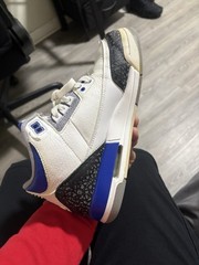 Retro 3 Racer Blue Size 7y with Flaws