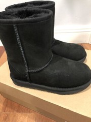 NEW UGG Classic Boots II Shearing Kids 1 EU 32.5 Black