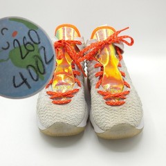 Nike Lebron 17 Bg future Air Ct4136-100 GS Kids Size 6Y orange white
