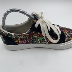Kids Shoes Sz 5 Super Mario By Ground Up Low Canvas Black Nintendo