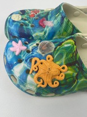 Boys Girls CROCS OCEAN Nemo Octopus clog shoe Shark tooth C11 C12 C13 J2 J3 $50