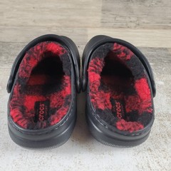 Crocs Classic Lined Buff Check Kids Clogs Sz 9 C9 Rubber Slingback Round Toe