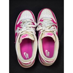 Nike Dunk Low Active Pink White GS Sneakers FB9109-102 Kids Size 5Y