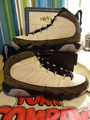 Air Jordan 9 Retro DB (GS) „Doernbecher“ White/Metallic Gold-Black 580891 170