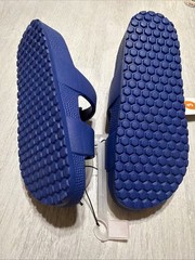 Cat & Jack Shoes Kids Size 3 Blue Double Buckle Slide Sandals Pool Beach Casual