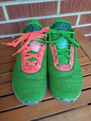 Nike Lebron XX 20 ‚Stocking Stuffer‘ Green Sneakers, Size 7Y DQ8649-300