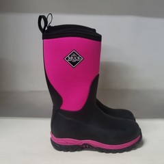 Muck Boot Rugged II Pink/Black Girls Size 1M