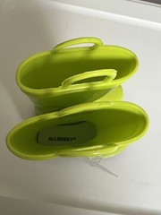 ALLENSKY Kids Rain Boots with Easy-on Handles Infant Size 5