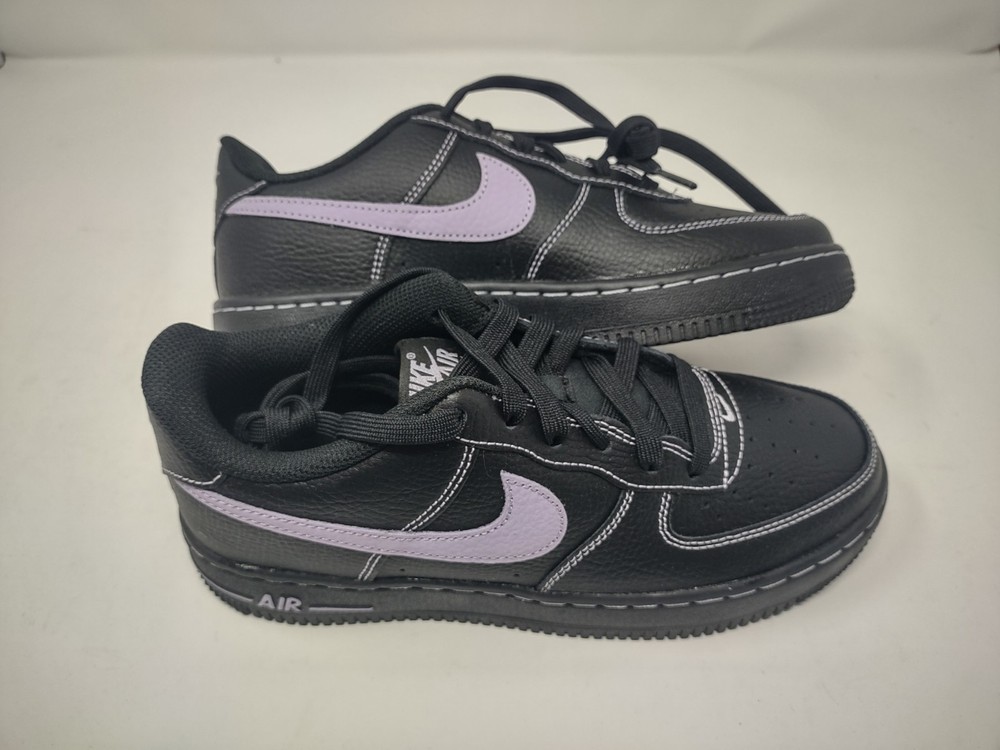 Nike Air Force 1 LV8 4 (GS) Sneakers Black Purple Size 5 NEW NO BOX!