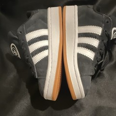 adidas Campus 00s Kids Sneaker Suede Black/White/Gum Low Top US 12K