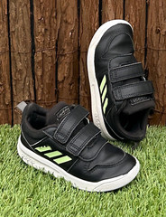 adidas kids leather strap shoes sneakers US 8 UK 7.5 EUR 25 14.5cm