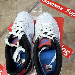Nike Dunk Low (GS) White Wolf Grey Lt Crimson Youth Size 5.5Y DH9765-103