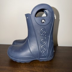 Crocs Children Toddler Handle It Rain Boots Navy Blue Size C12 Waterproof 12803