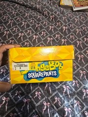SpongeBob Squarepants Slip On Canvas Sneaker Shoes Size 3 New!