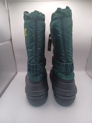 NEW Sorel Flurry Youth Boots-Dark Green/Yellow Size 3 US