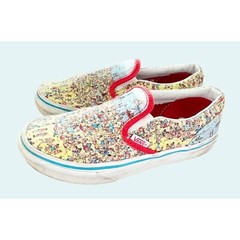 VANS x Where’s Waldo Youth Kids Classic Canvas Slip On Sneaker Shoe Sz 3