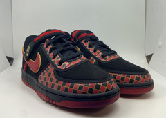 314675-064 (GS) Size 7 Youth Nike Vandal Low Black/Varsity Red-Metallic Gold-NIB