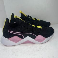 Puma Unisex Kids Incite Sneaker Black Pink Yellow Sz 6C