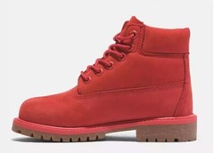 Timberland 50th Anniversary Edition Premium 6″ Red Waterproof Boot Junior Size 5