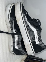 Vans Camo Old Skool Skate Sneakers Black/white Camo Kids 4.5